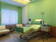 Photo en ligne au meilleur prix Interior of modern hospital at night
