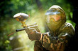 Foto: paintball player direct hit paintball player direct hit