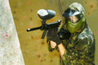 Images : paintball player firing
