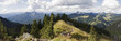 panorama von den bayrischen alpen