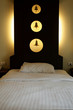 Interior bedroom Bed head with bell