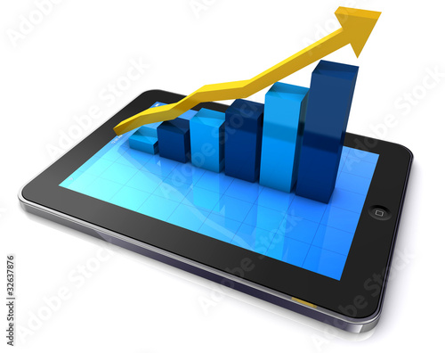 Illustration: tablet business tablet business