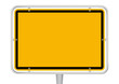 Schild blank