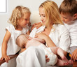 Mother breastfeeding her baby