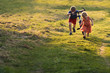Two children running Two children running