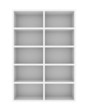 empty bookshelf