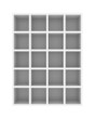 empty bookshelf