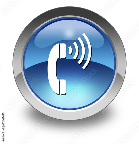 Illustration: Glossy Pictogram "Telephone" Glossy Pictogram "Telephone"