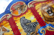 Cirque, caravane, roulotte, peinture, animaux, fête foraine