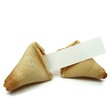 1 Glückskeks mit Papier