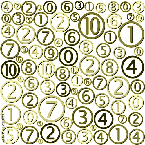Illustration: beau chiffre beau chiffre