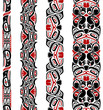 Haida style seamless pattern