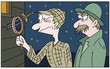 Famous detective and his colleague Famous detective and his colleague