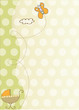 baby shower and announcement card