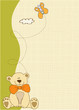 baby shower and announcement card