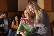 Photo: Young friends in café Young friends in café