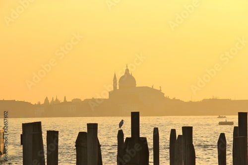 Photo: Coucher de soleil à Venise Coucher de soleil à Venise