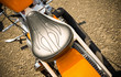 retro styled easy rider motorcycle detail