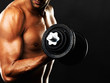 Man lifting weights