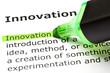 'Innovation' highlighted in green