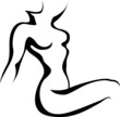 Sketch of woman torso Sketch of woman torso