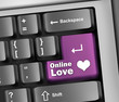 Keyboard Illustration "Online Love"