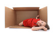 girl in the paper box