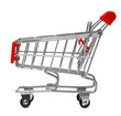 Foto: isolated shopping cart with clipping path isolated shopping cart with clipping path