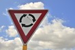 Turnabout road sign