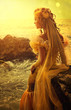 Young beautiful girl in the image of a mermaid