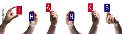 Photo: Thanks word Thanks word