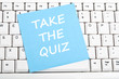 Take the quiz message Take the quiz message