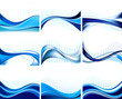 Abstract background vector set Abstract background vector set