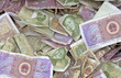 Many Chinese Yuan bills Many Chinese Yuan bills