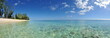 Panoramique plage de l'Ermitage, Réunion.