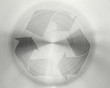 recycle on metal plate