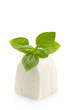 Goat cheese with fresh basil Goat cheese with fresh basil