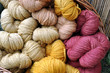 Wolle in verschiedenen Farben