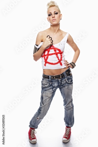 Photo: Portrait of a punk girl Portrait of a punk girl