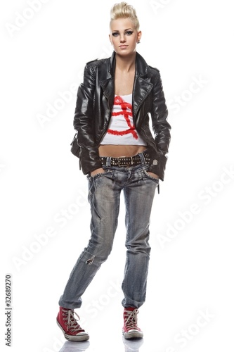 Photo: Portrait of a punk girl Portrait of a punk girl