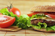 hamburger with cutlet hamburger with cutlet