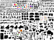 collection of household items - vector collection of household items - vector