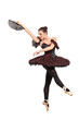 Photo: Portrait of a ballerina dancer posing Portrait of a ballerina dancer posing