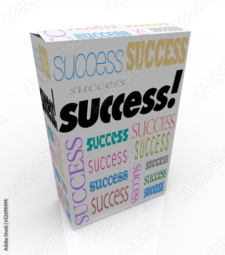 Illustration: Success - A Product Box Offers Instant Self Improvement Success - A Product Box Offers Instant Self Improvement