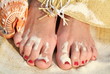 Füsse im Sand am Strand