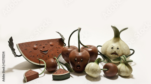 Photo: Fruit characters Fruit characters