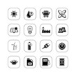 Energy icons - BW series Energy icons - BW series