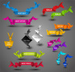 Creative Origami Web Collection. Vector Illustration.