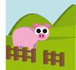 Vector: cerdito cerdito