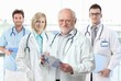 Professor with medical students